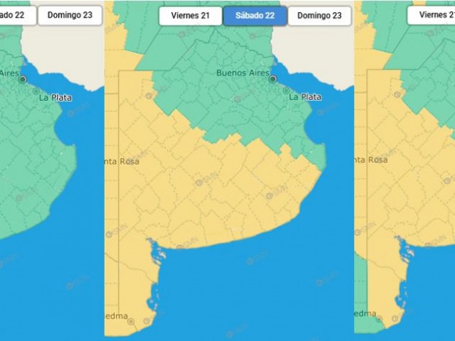 Alerta amarilla por tormentas para este sbado y domingo